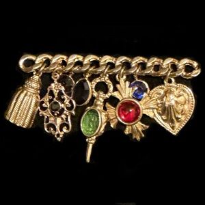 #80 Vintage Unsigned Florenza Brooch